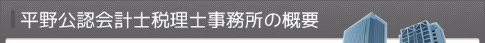 平野公認会計士税理士事務所の概要